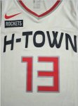 NBA 13 Harden Rockets 19-20 City Maillot blanc imprimé